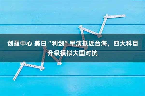 创盈中心 美日“利剑”军演抵近台海，四大科目升级模拟大国对抗